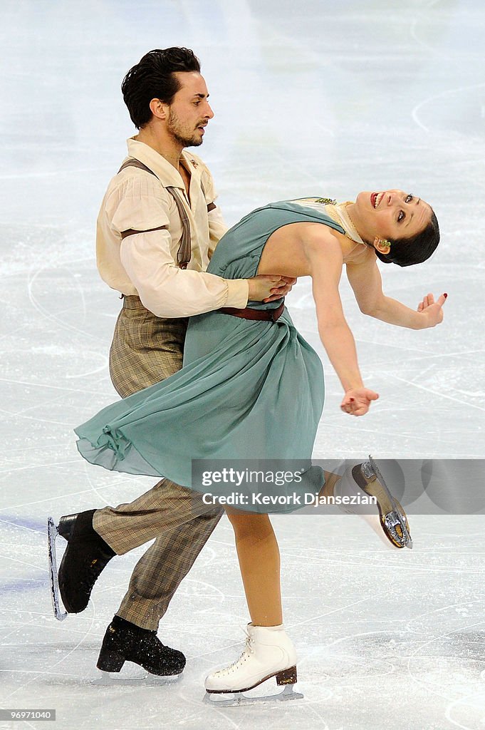 Massimo Scali competing as ice dancer